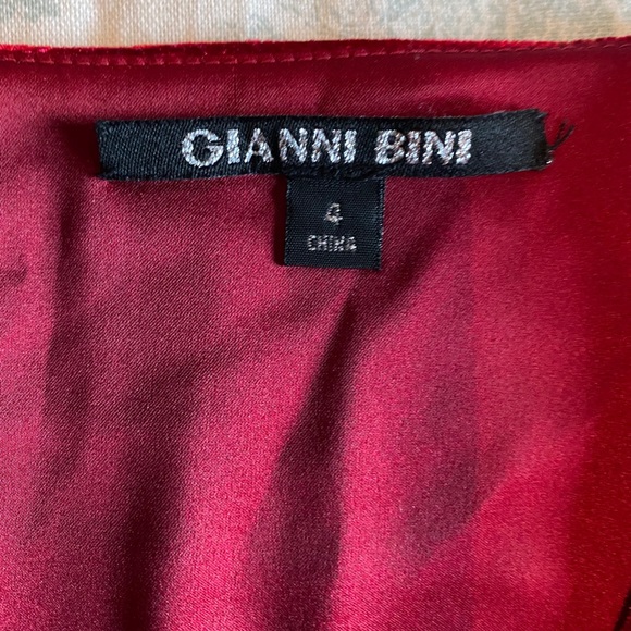 NWT Burgundy Velvet, Deep V Dress - Picture 6 of 12